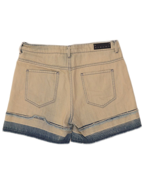 Sisley Womens Denim Shorts W28 Medium Beige Cotton