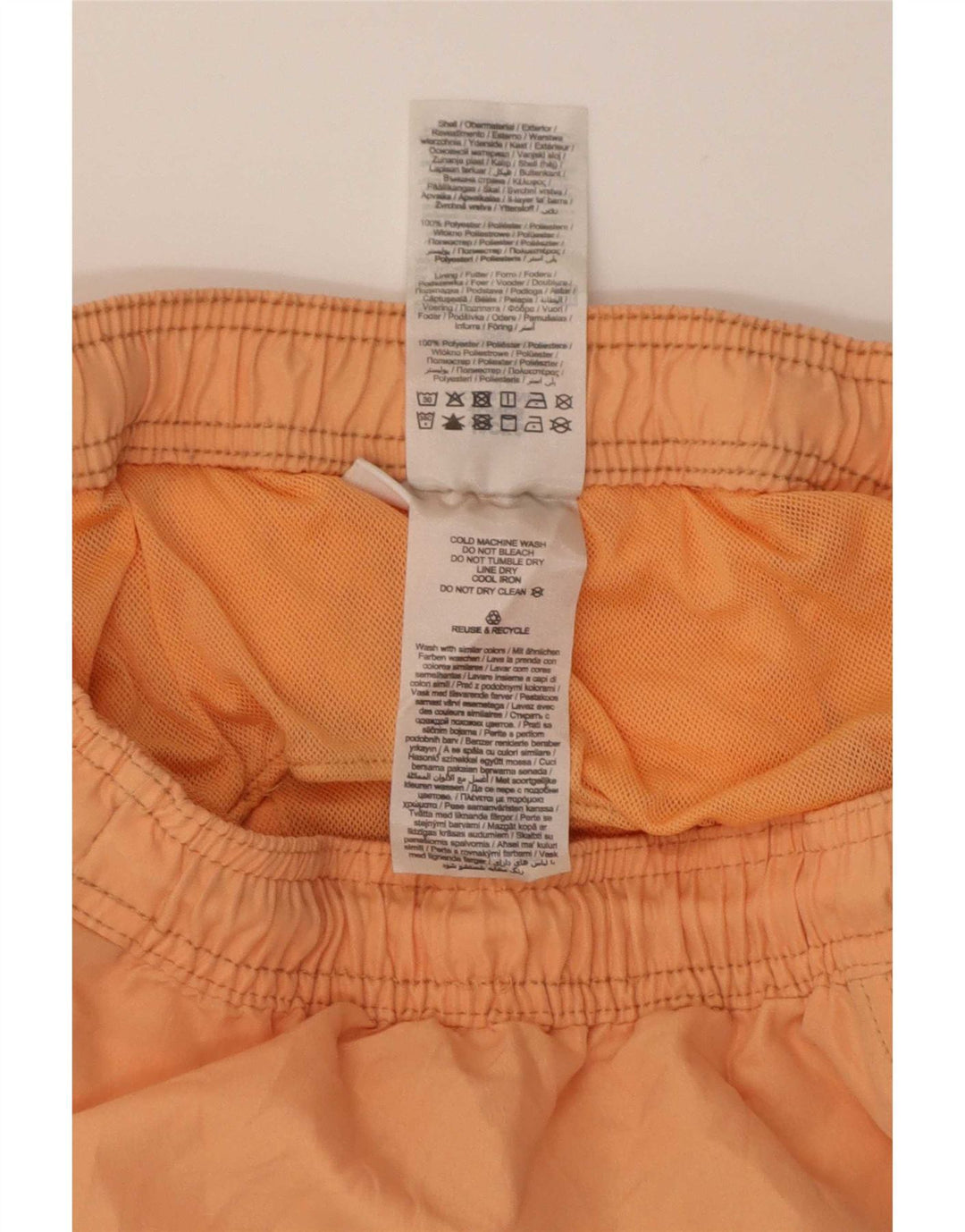 Jack & Jones Mens Graphic Swimming Shorts Medium Orange Polyester