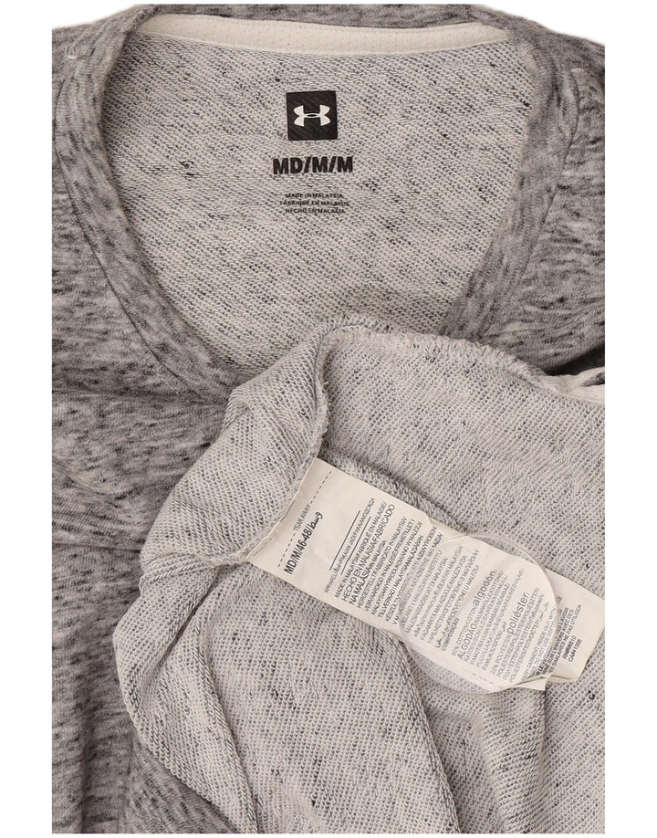 Under Armour Mens Graphic Sweatshirt Jumper Medium Grey Flecked Cotton