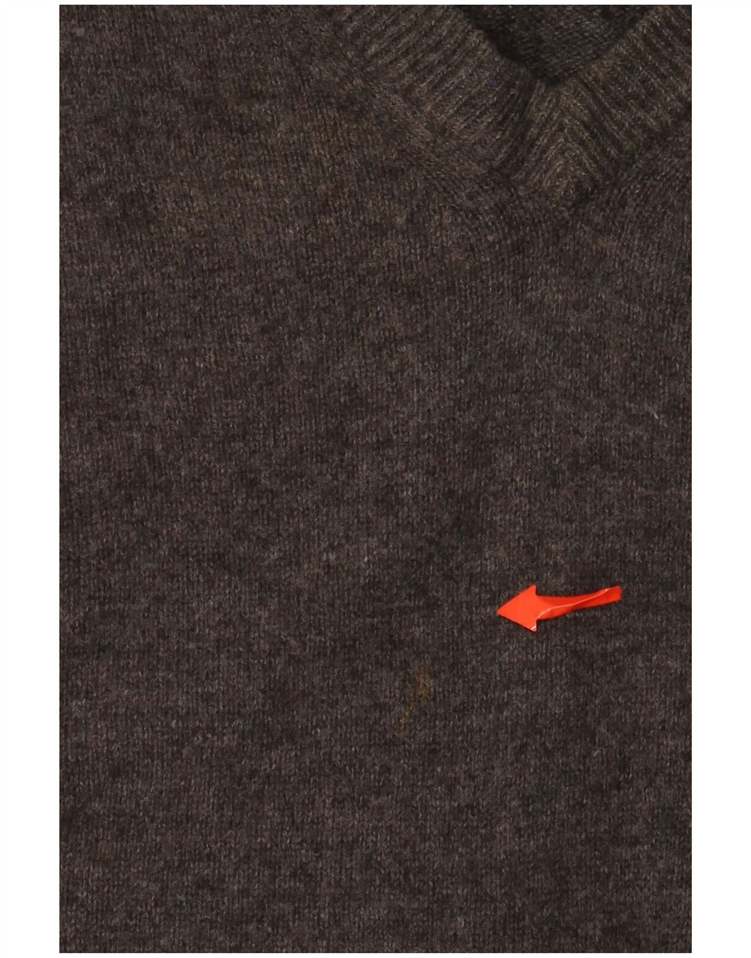 Lyle & Scott Mens V-Neck Jumper Sweater 2XL Grey New Wool