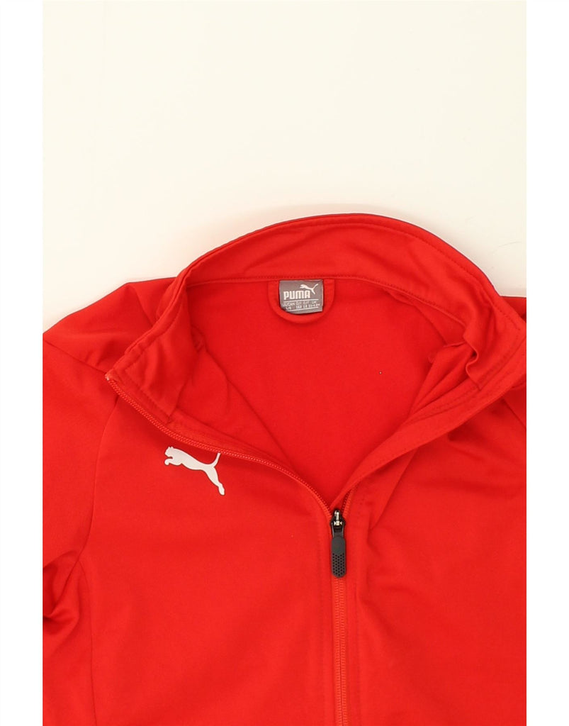 PUMA Boys Tracksuit Top Jacket 11-12 Years Red Polyester | Vintage Puma | Thrift | Second-Hand Puma | Used Clothing | Messina Hembry 