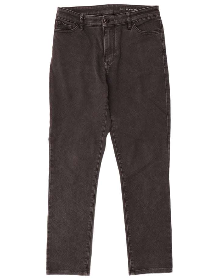Armani Jeans Womens Slim Jeans W30 L28 Black Cotton