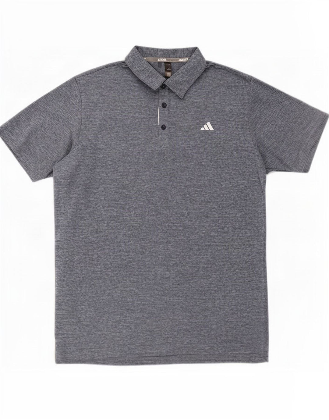 Adidas Mens Polo Shirt XL Blue Flecked Polyester