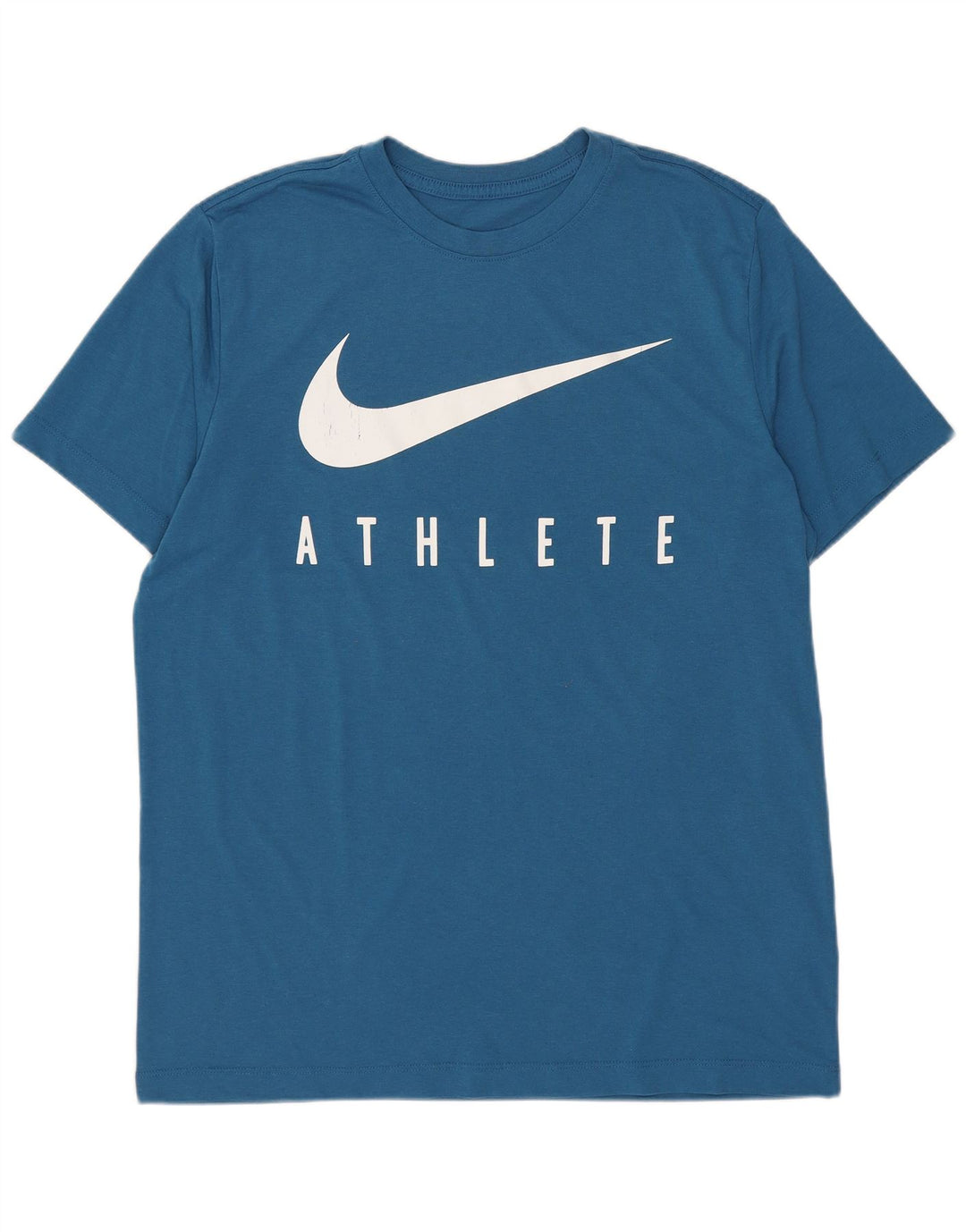 Nike Mens Dri Fit Graphic T-Shirt Top Medium Blue Polyester