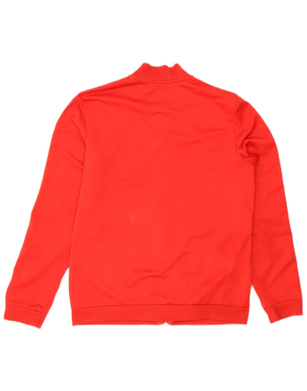 Adidas Womens Primegreen Tracksuit Top Jacket UK 12/14 Medium Red Polyester