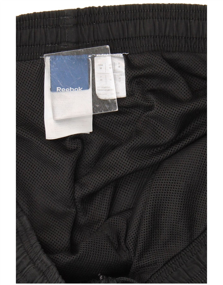 REEBOK Mens Cargo Tracksuit Trousers Medium  Black Polyester