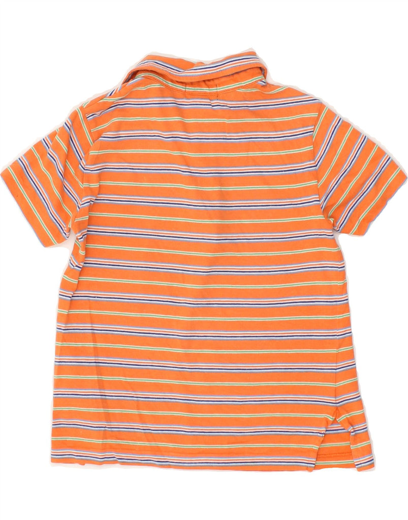 POLO RALPH LAUREN Boys Polo Shirt 3-4 Years Orange Striped Cotton | Vintage Polo Ralph Lauren | Thrift | Second-Hand Polo Ralph Lauren | Used Clothing | Messina Hembry 