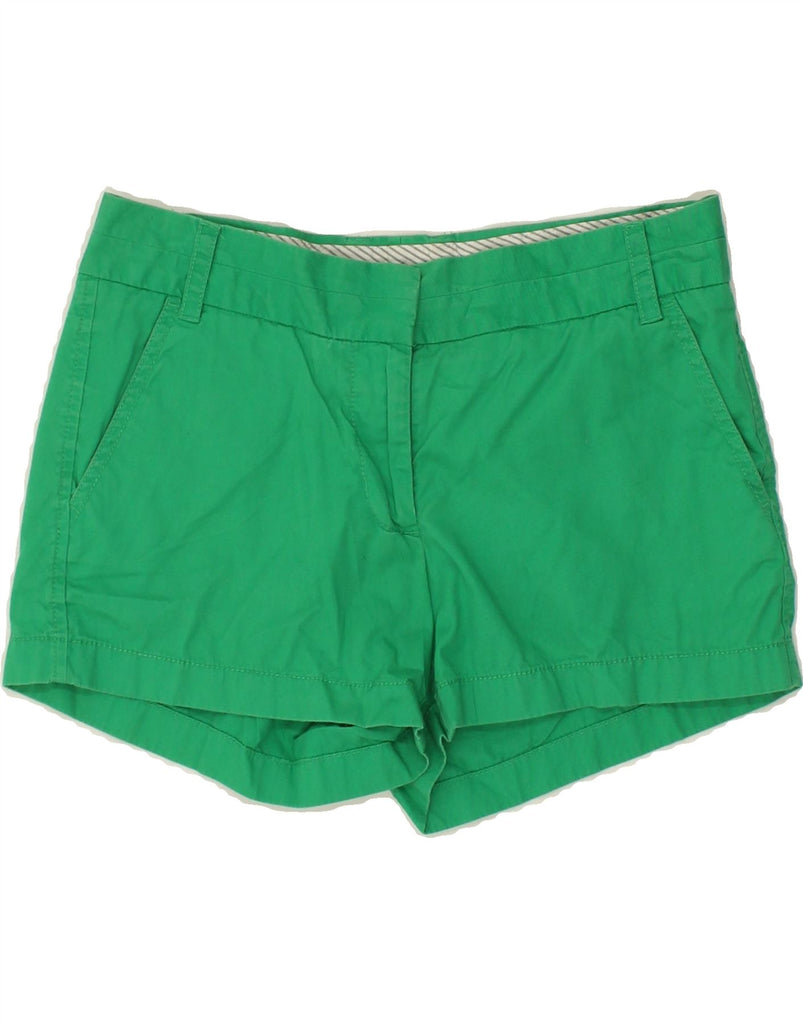 J. CREW Womens Chino Shorts US 4  Small W30 Green Cotton | Vintage J. Crew | Thrift | Second-Hand J. Crew | Used Clothing | Messina Hembry 