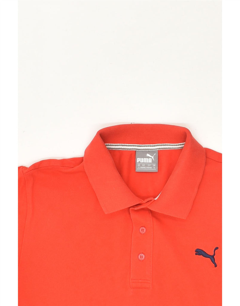 PUMA Mens Polo Shirt Small Red Cotton | Vintage Puma | Thrift | Second-Hand Puma | Used Clothing | Messina Hembry 