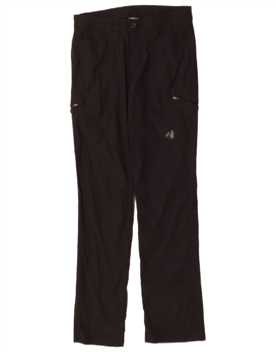 Eddie Bauer Womens Straight Cargo Trousers US 4 Small W30 L31 Black Sports