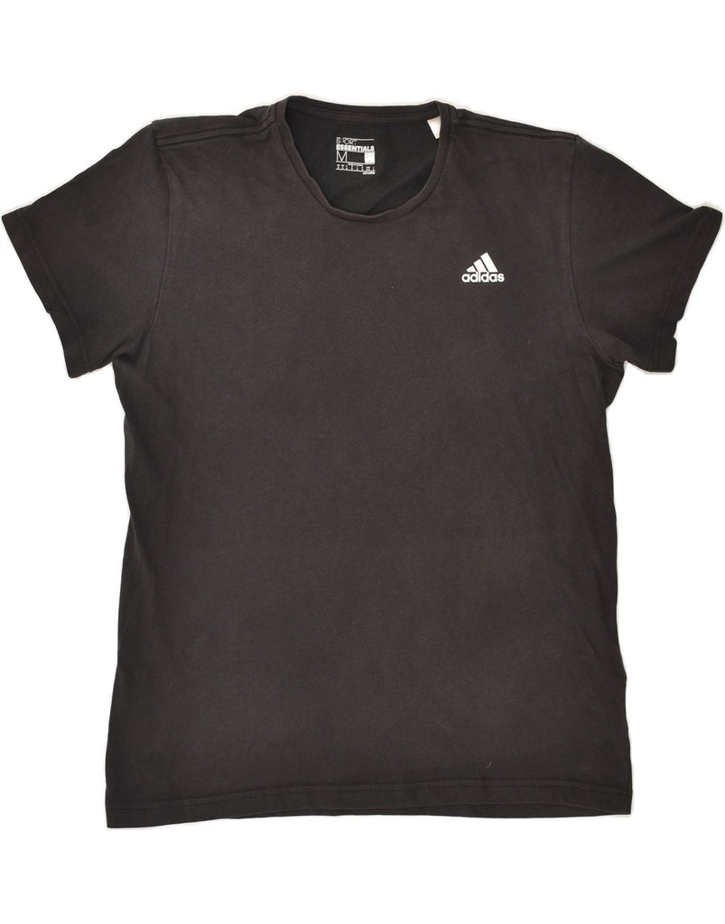 ADIDAS Mens T-Shirt Top Medium Black Cotton | Vintage Adidas | Thrift | Second-Hand Adidas | Used Clothing | Messina Hembry 