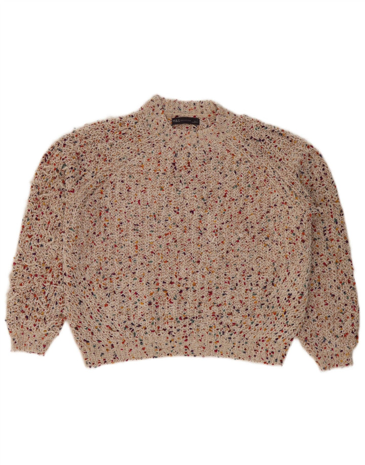 Marks & Spencer Womens Turtle Neck Jumper Sweater UK 14 Medium Multicoloure