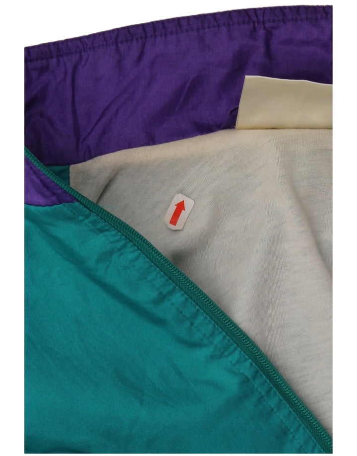 Adidas Mens Retro Tracksuit Top Jacket UK 36/38 Small Turquoise Polyamide