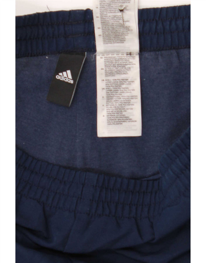 Adidas Mens Tracksuit Trousers Large Navy Blue Polyester
