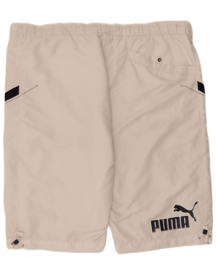 Puma Mens Graphic Sport Shorts 2XL White