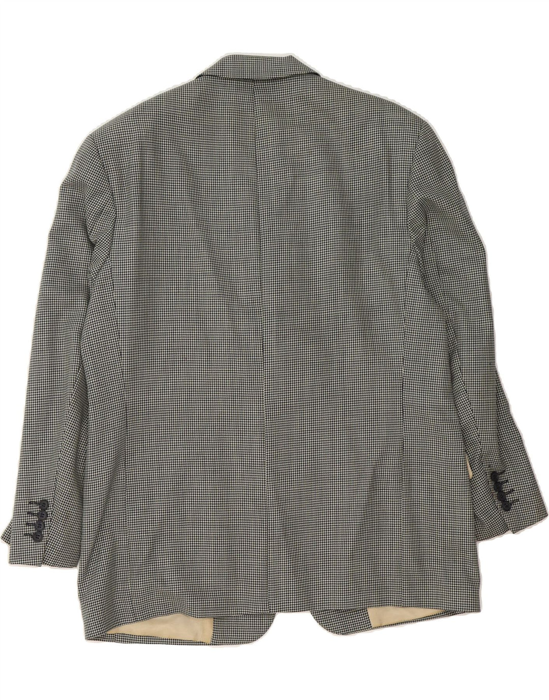 DOUGLAS Mens 3 Button Blazer Jacket IT 52 XL Green Check Wool Vintage Douglas and Second-Hand Douglas from Messina Hembry 