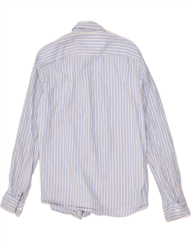 HUGO BOSS Mens Slim Fit Shirt Medium Blue Striped Cotton Vintage Hugo Boss and Second-Hand Hugo Boss from Messina Hembry 