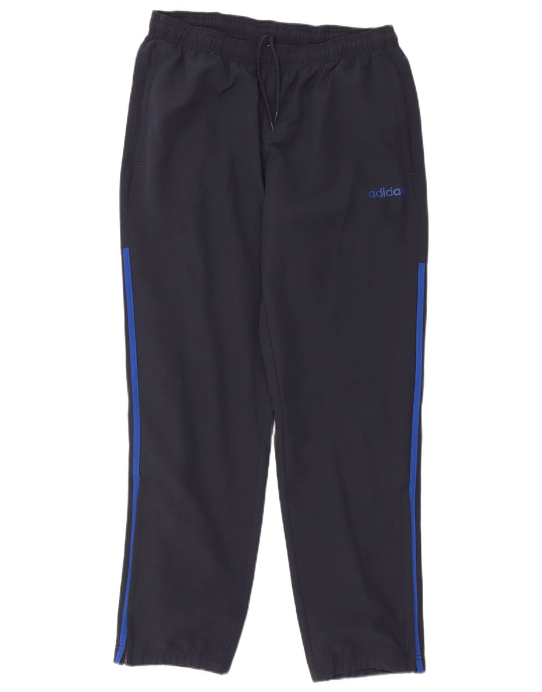 Adidas Mens Tracksuit Trousers Joggers Large Navy Blue Polyester