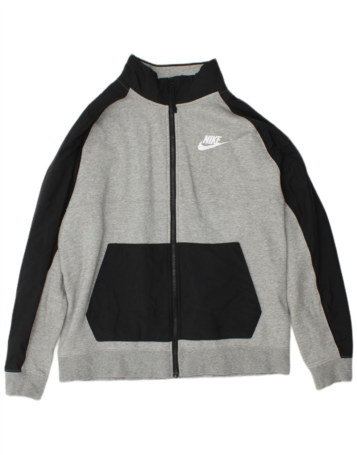 Nike Mens Full Tracksuit Large  Grey Colourblock Cotton