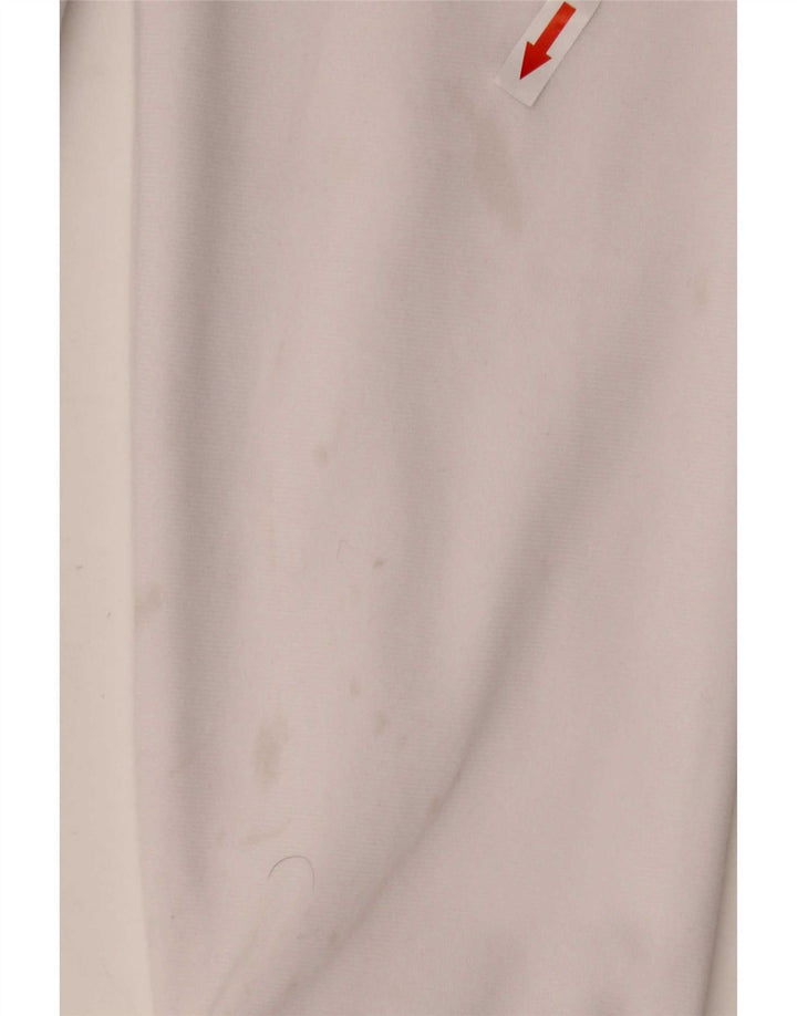 Reebok Womens Tracksuit Top Jacket UK 12 Medium White Colourblock Polyester