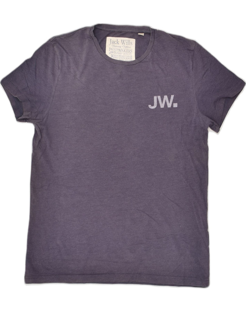 JACK WILLS Mens Graphic T-Shirt Top Small Blue Cotton | Vintage Jack Wills | Thrift | Second-Hand Jack Wills | Used Clothing | Messina Hembry 