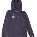 CHAMPION Womens Heritage Classics Hoodie Jumper UK 12 Medium Navy Blue