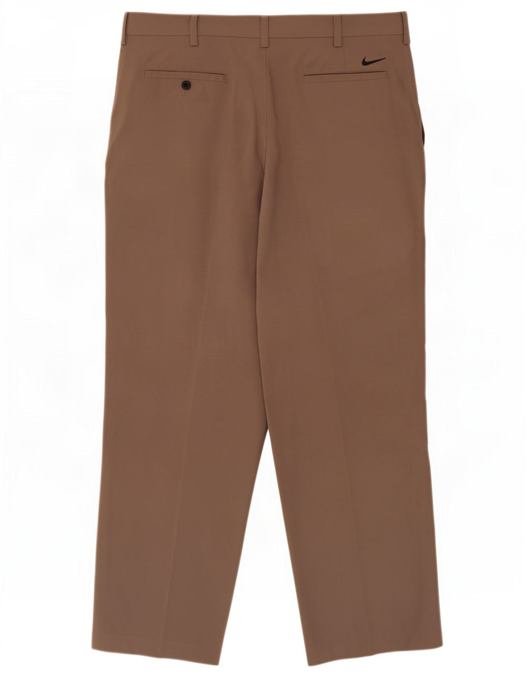 Nike Mens Straight Chino Trousers W36 L32 Beige Polyester