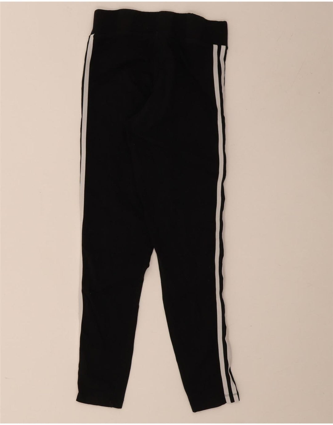 Adidas Womens Leggings UK 12 Medium Black Cotton