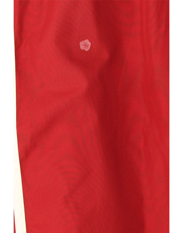 Adidas Mens Tracksuit Trousers Joggers Medium Red Polyester