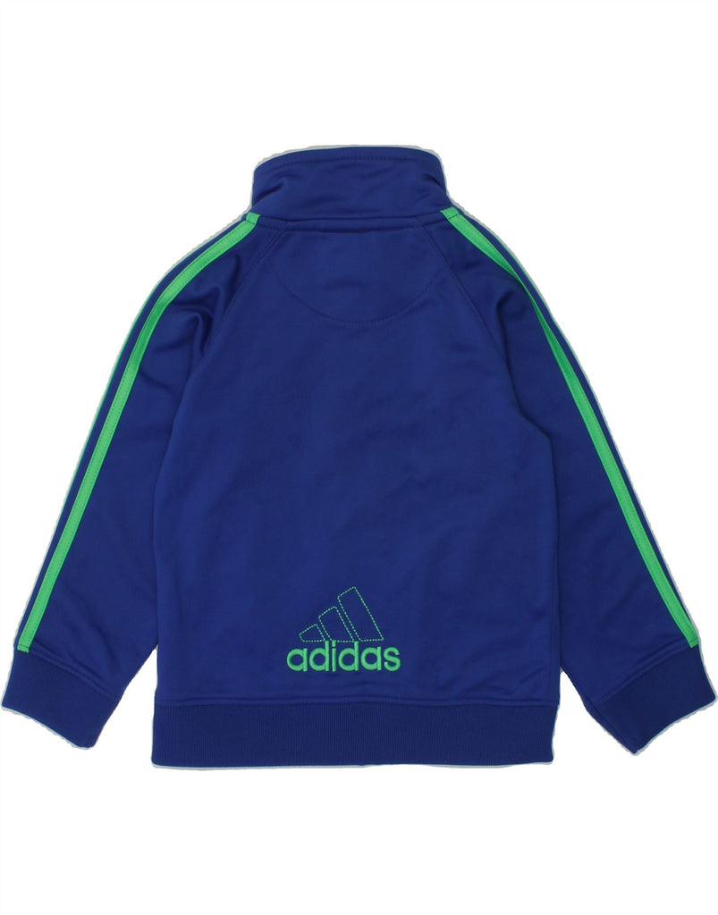 ADIDAS Baby Boys Graphic Tracksuit Top Jacket 18-24 Months Navy Blue | Vintage Adidas | Thrift | Second-Hand Adidas | Used Clothing | Messina Hembry 