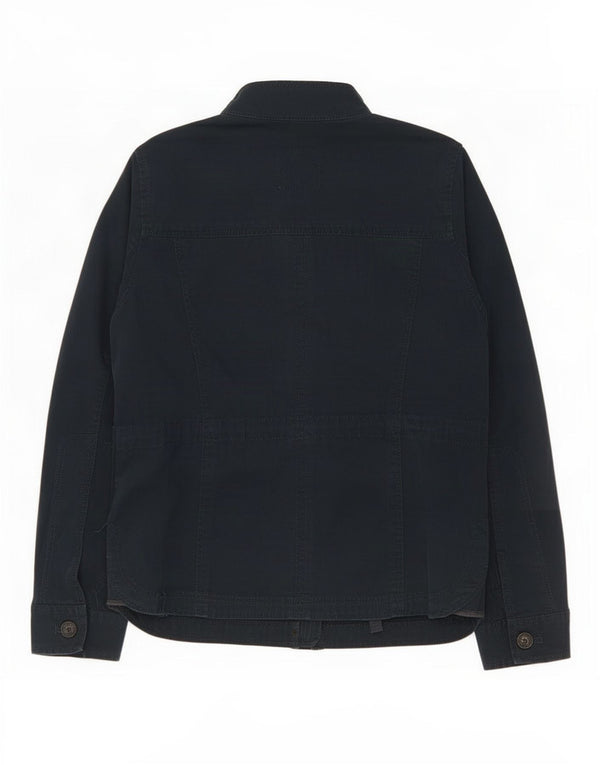 Abercrombie & Fitch Mens Military Jacket UK 40 Large Navy Blue Cotton