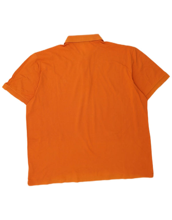 Sergio Tacchini Mens Polo Shirt IT 56 XL Orange Cotton