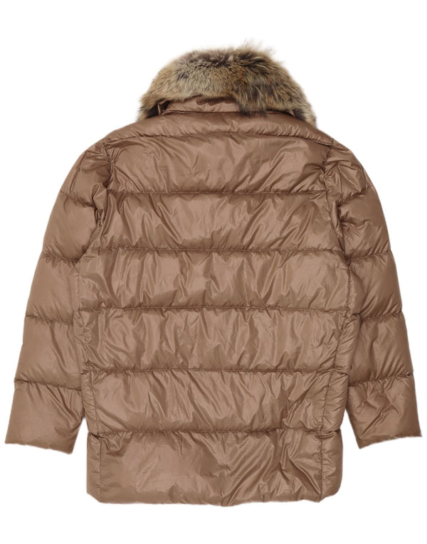 Ralph Lauren Womens Oversized Padded Jacket UK 10 Small Brown Polyester