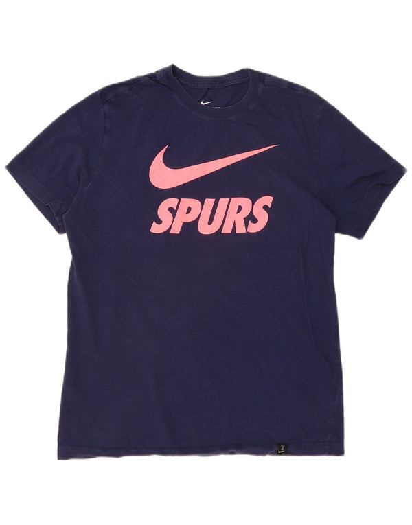 Nike Mens Graphic T-Shirt Top Medium Navy Blue Cotton