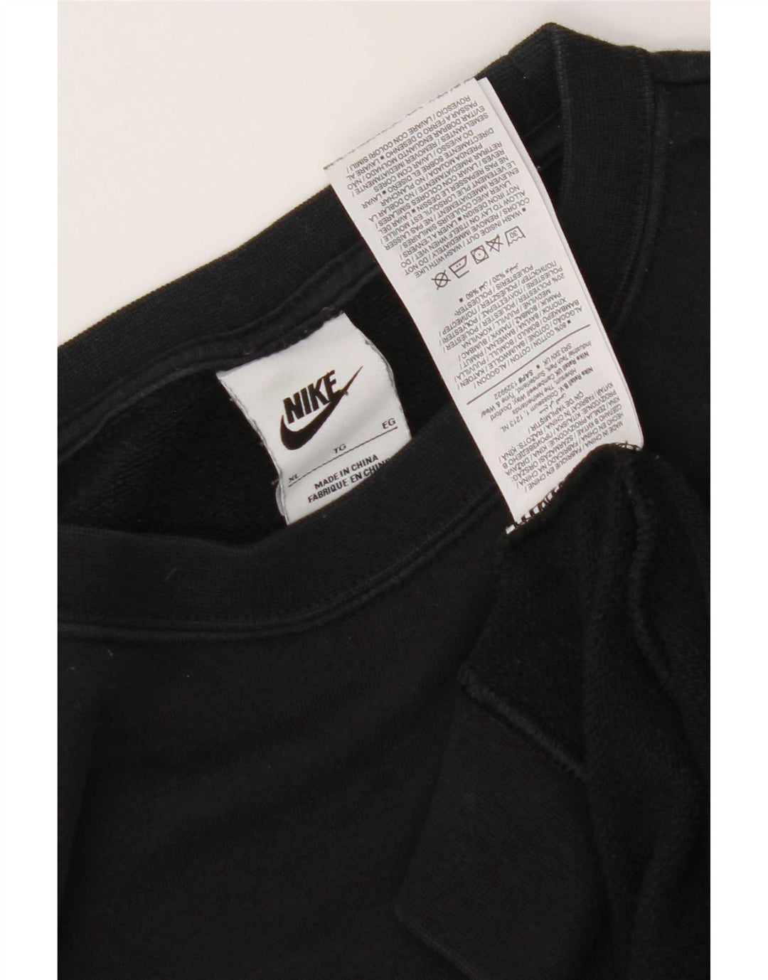 Nike Mens Sweatshirt Jumper XL Black Cotton