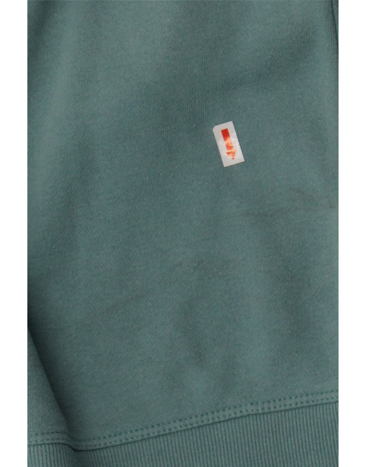 CALVIN KLEIN Womens Oversized Sweatshirt Jumper UK 10 Small Green