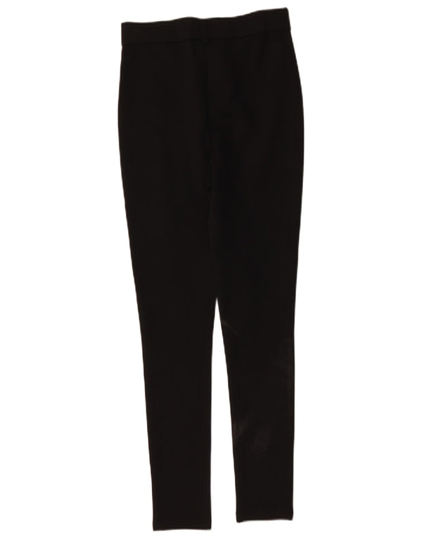 Zara Womens Skinny Casual Trousers Small W26 L27 Black Viscose