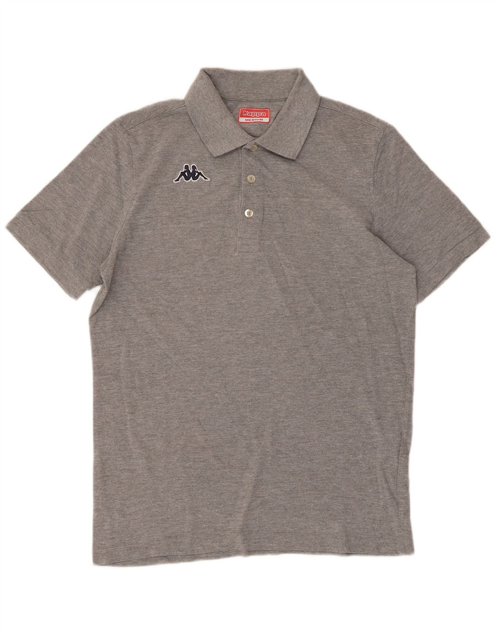 Kappa Mens Polo Shirt Medium Grey Cotton