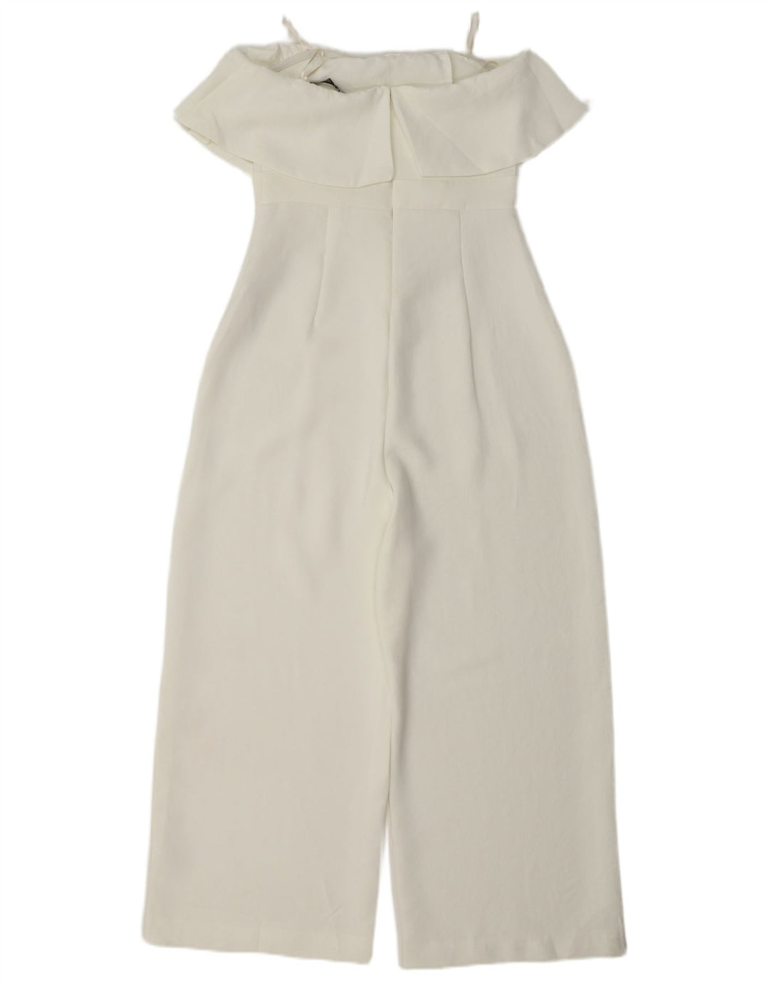 Zara Womens Strapless Jumpsuit UK 8 Small White Polyester
