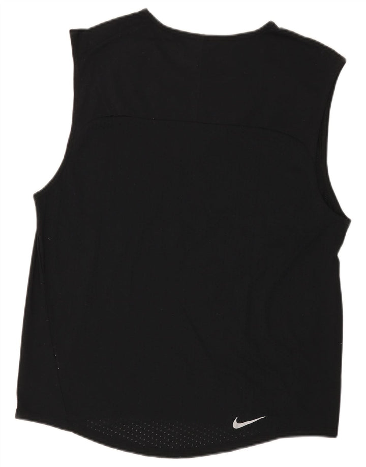 Nike Mens Dri Fit Vest Top Medium Black Polyester