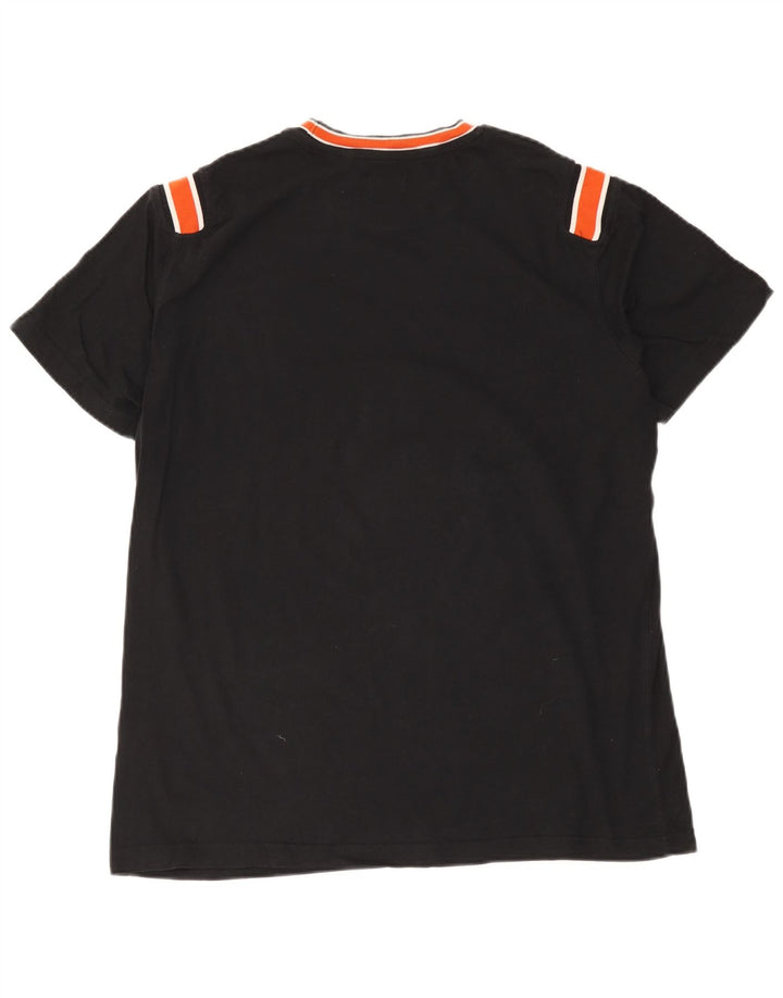 Diesel Mens T-Shirt Top XL Black Colourblock