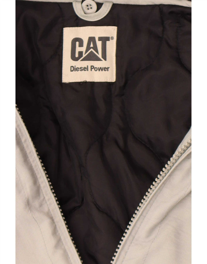 Caterpillar Mens Windbreaker Jacket UK 38 Medium Grey Colourblock