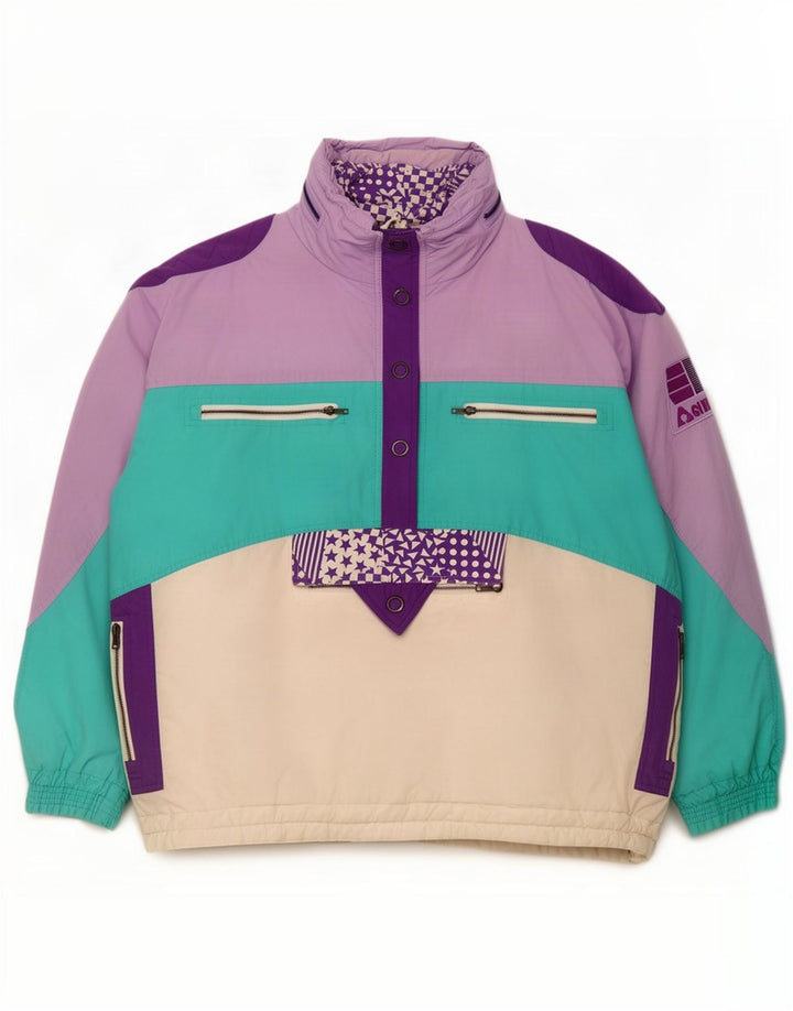 Active Mens Ski Jacket US 44 2XL Multicoloured Colourblock Cotton