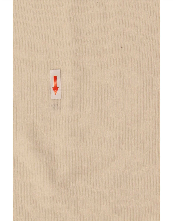 Massimo Dutti Womens Crop Cardigan Sweater UK 8 Small Off White