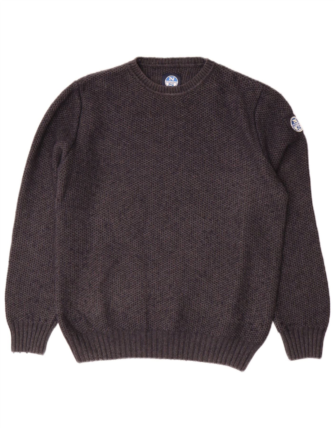 North Sails Mens Crew Neck Jumper Sweater Small Grey Cotton