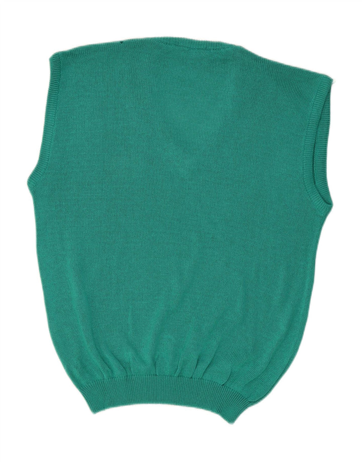 VINTAGE Mens Vest Tank Top IT 52 Large Green Vintage Vintage and Second-Hand Vintage from Messina Hembry 