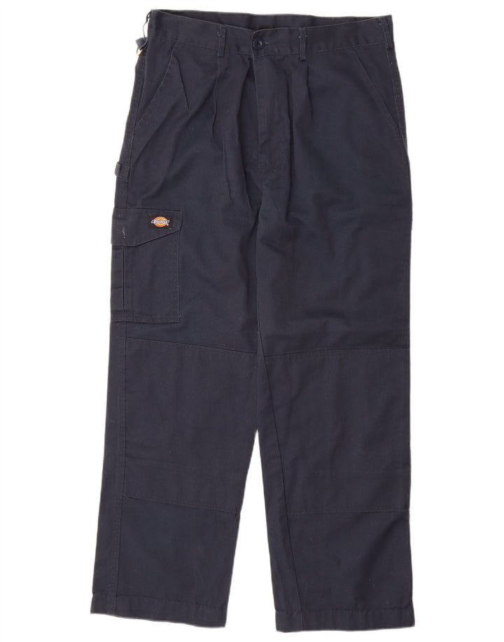 Dickies Mens Pegged Cargo Trousers W34 L30 Navy Blue Polyester