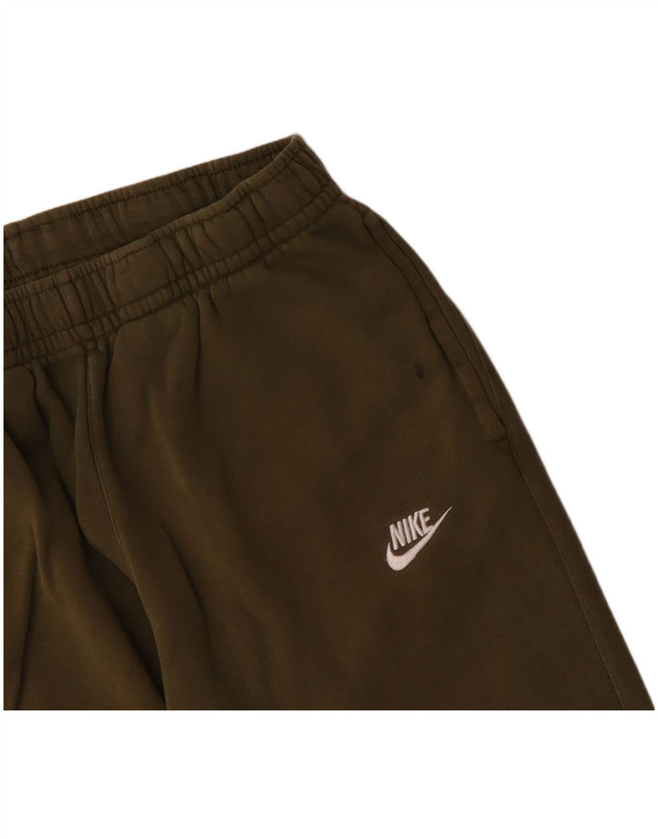 NIKE Mens Tracksuit Trousers Joggers Small  Khaki Cotton