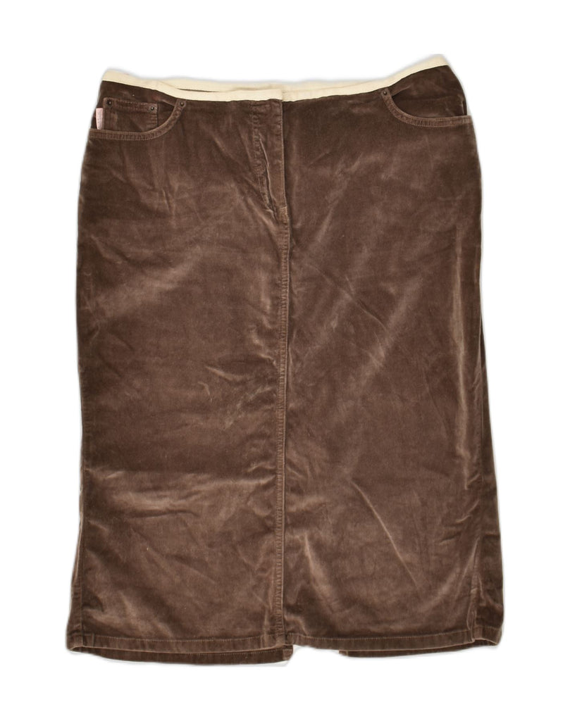 PAUL SMITH Womens Straight Skirt W32 Large Brown Polyester | Vintage Paul Smith | Thrift | Second-Hand Paul Smith | Used Clothing | Messina Hembry 