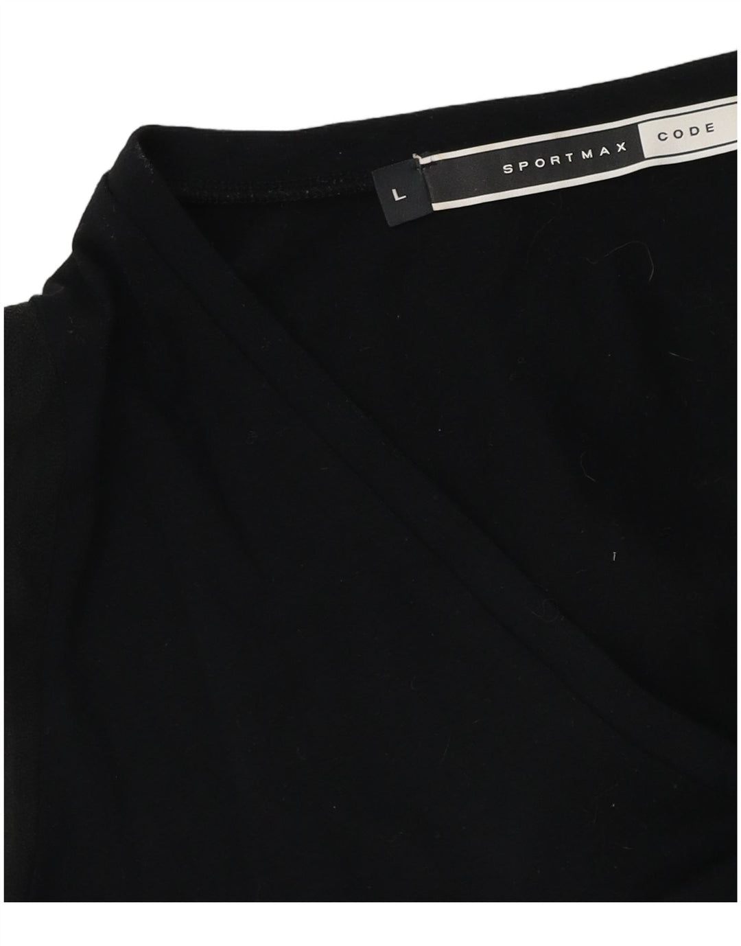 Sportmax Womens Long Sleeve Blouse Top UK 14 Large Black